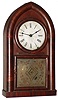 Brewster and Ingrahams, Bristol, Conn., 8 day, time and strike, mahogany veneer beehive mantel clock, c1850
