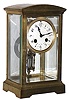 French, for Tiffany and Co., 8 day, time and strike, brass and glass arch top crystal regulator, c1900