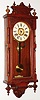 Ansonia Clock Co., New York, NY, "Queen Elizabeth" oak, 8 day, time and strike, wall clock, c1901