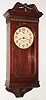 Automatic Electric Clock Co., Chicago, IL, mahogany battery powered wall clock, c1895
