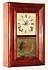 Seth Thomas Clock Co., Thomaston, Conn., "Round Band" small rosewood, 8 day, time and strike, shelf clock, c1874