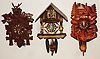 Clocks- 3 (Three) modern German cuckoo clocks, later 20th century