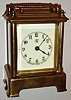 Waterbury Clock Co., Waterbury, Conn., "Conductor", 30 hour, time and strike, with repeat carriage clock, c1893.
