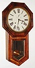 E.N. Welch Mfg. Co., Forestville, Conn., "Verdi", 8 day, time and strike with half-hour strike long drop regulator wall clock, c1880