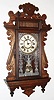 Ansonia Clock Co., New York, NY, "Trinidad", 8 day, time and strike hanging wall clock, c1904