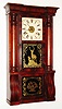 Seth Thomas Clock Co., Thomaston, Conn., 8 day, time and strike column and cornice shelf clock, c1865