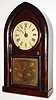 Brewster and Ingrahams, Bristol, Conn., 8 day, time and strike beehive shelf clock, c1850