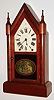 Seth Thomas Clock Co., Thomaston, Conn., 8 day, time and strike Steeple or Sharp Gothic mantel clock, c1879