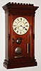 Seth Thomas Clock Co., Thomaston, Conn., "Garfield", 8 day, time and strike weight driven shelf clock, c1883.
