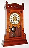 Seth Thomas Clock Co., Thomaston, Conn., "Boston", 8 day, time and strike city series walnut mantel clock, c1884