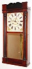 Pratt and Frost, Reading, Mass., half-column and splat clock now fitted with an, 8 day, brass movement.