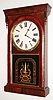 Ansonia Clock Co., Ansonia, Conn., 8 day, time and strike empire style shelf clock.  You usually find this model made by the Ansonia Brass and Copper with a Terry's Patent calendar.  This example was made after the clock business was spun off in 1877, c1880.
