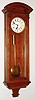 E. Lowy, Wien, walnut 8 day, time only, weight driven Vienna regulator, c1880