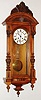 German walnut, 8 day, time and strike, spring driven Vienna regulator, c1900
