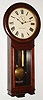 Seth Thomas Clock Co., Thomaston, Conn., "Regulator No. 2" mahogany, 8 day, time only, weight driven wall clock, c1900