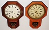 Clocks- 2 (Two) Seth Thomas Clock Co., Thomaston, Conn., 8 day, time only, "Drop Octagon 12 Inch" wall clocks, c1885