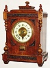 Automatic Memorandum Clock Company, Ltd., London, 8 day walnut reminder clock, c1905