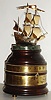The Boehm "Mayflower Clock", Llandow, Wales, modern annular commemorative 8 day timepiece by K.J. Bradford, Chelmsford, England, Serial No. 011, late 20th century
