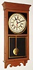 Clocks- 3 (Three): Seth Thomas mahogany round top, 8 day, time and strike, mantel clock; New Haven stained wood, 8 day, time and strike, mantel clock; Sessions oak 8 day time and calendar store regulator; early 20th century