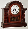 Junghans, Germany, walnut, 8 day, time and strike, mantel clock, made for the English market, c1910