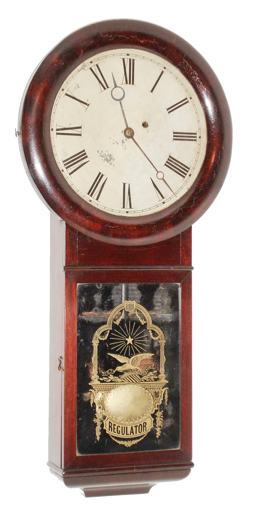 Seth Thomas Clock Co., Plymouth Hollow, Conn. "Regulator No. 1", 8 day, weight regulator timepiece, c1860 — Antique Clocks Price Guide