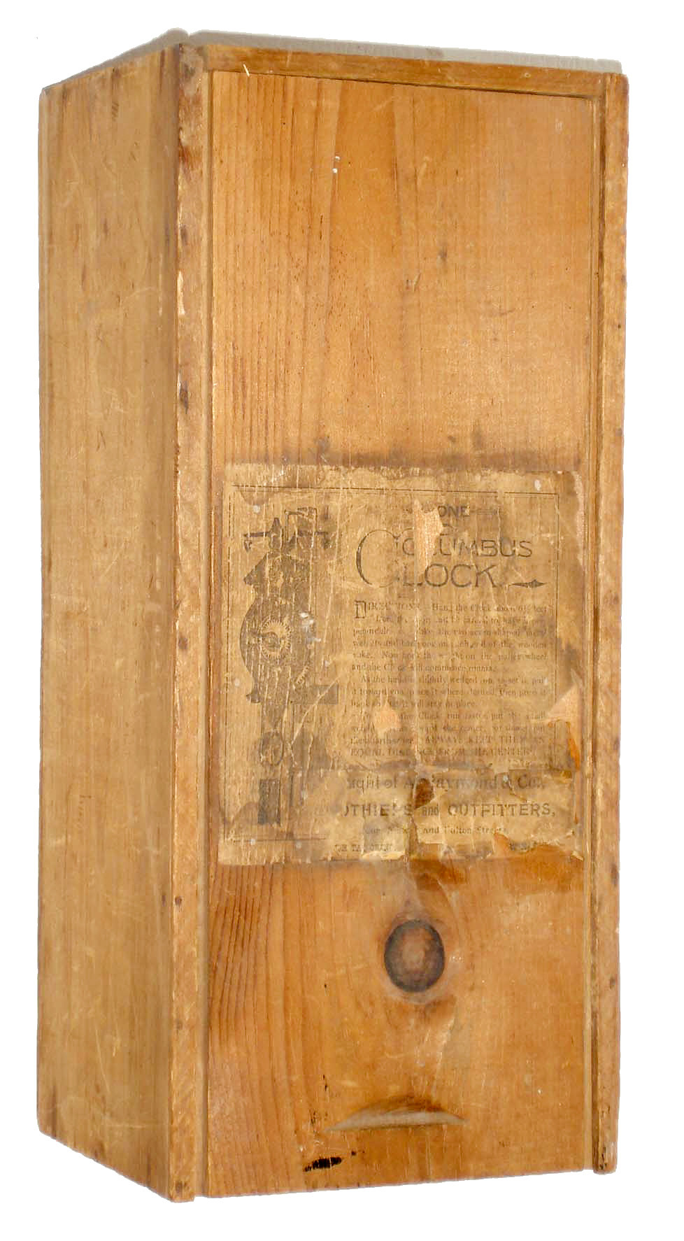 German, copy of the famous Columbus Clock, one day, weight driven with verge and foliot escapement, c1935 — Antique Clocks Price Guide