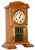 Junghans, 8 day, time and strike, Art Noveau mantel clock, c1907