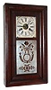 Forestville Manufacturing Co., Bristol, Conn. 8 days, OG time and strike, mahogany weight-driven shelf clock, c1848