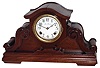 New Haven Clock Co., New Haven, Conn., "Oriole" shelf clock, 8 days time and strike, spring driven movement in a solid mahogany case, c1911,