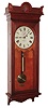 Seth Thomas Clock Co., Thomaston, Conn., "Regulator No. 9" wall clock, 8 day, time only, weight driven movement in a cherry case with a painted metal dial, c1890