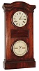 Seth Thomas Clock Co., Thomaston, Conn., "Parlor Calendar No. 1", 8 day, time and strike, weight double dial calendar clock, c1870