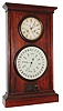 L.F. and W.W. Carter, Bristol, Conn., "Calendar No. 8", 8 days, double weight, time and calendar, double dial shelf clock with BB Lewis perpetual calendar, c1865