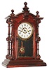 Welch, Spring & Co., Forestville, Conn., "Patti V.P.", 8 day, time and strike, full-size rosewood case shelf clock, c1886