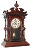 Welch, Spring & Co., Forestville, Conn.,  "Cary V.P.", 8 day, time and strike, rosewood shelf clock. c1880
