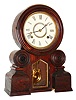 E. Ingraham & Co., Bristol, Conn., "Dakota", 8 day, time and strike, rosewood veneered shelf clock.