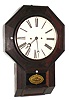 Atkins Clock Co., Bristol, Conn., "Drop Octagon XX", 30 day double fusee wall timepiece. c1860