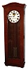 Standard Electric Time Co., Springfield, Mass., "Master Clock", time only, electrical driven in an oak case with mercury pendulum and painted metal dial, c1925
