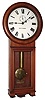 Seth Thomas Clock Co., Thomaston, Conn., "Regulator No. 2", wall clock, 8 days, time only, weight driven movement in a cherry case with painted metal dial, dated 1909