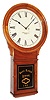 E. Howard & Co., Boston, Mass., "No. 70 Regulator" with 20" dial, wall clock, 8 days, time only, weight driven movement in a walnut case with painted wooden dial and reverse painted lower tablet for "BASS RIVER LODGE 141", c1890