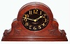 E. Howard & Co., Boston, Mass., "No. 29 Gallery" clock, 8 days, time only, compounded weight driven movement with external slow / fast adjustment in a mahogany case with 24" reverse painted glass dial, c1930