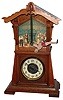 Junghans, Germany,  acrobat automaton oak 30 hours, shelf clock, c1900