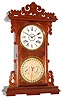 E. N. Welch, Forestville, Conn., "Arditi with D. J. Gale patent perpetual calendar, walnut 8 days, spring wound with strike, c1885