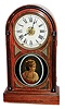 Seth Thomas Clock Co., Thomaston Conn., "Chicago" city-series 8 days, time, strike and alarm rosewood mantel clock, c1900