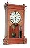 Seth Thomas Clock Co., Thomaston, Conn., "Lincoln" oak 8 days, time and strike, weight driven shelf clock, c1890