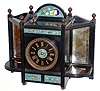 French black marble 8 days, time and strike, mantel clock, dial signed "Black, Starr & Frost, New York", c1890