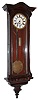 German 8 days, time only, one weight serpentine wood case Vienna regulator, c1880