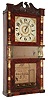 George Marsh & Co., Farmington, Conn., 8 day, time and strike, weight wood movement triple decker shelf clock. c1834
