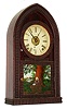 Forestville Mfg. Co., J. C. Brown, 8 day, time and strike, and alarm, full ripple round gothic or beehive shelf clock. c1850