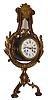 French Lyre form mantel clock, Japy Freres 8 days, time and strike, pendule a Paris movement counting the hours on a bell and with a single blow at the half hour, gray marble case with gilt bronze ornament, signed white enamel dial with blue Roman numerals and Arabic outer five minute markers, gilt Louis XV style hands, all mounted to a later, gilt tripod base, c1880