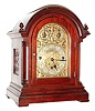 Bawo and Dotter, New York, German "Elite" 8 days, triple fusee, three train, mahogany miniature bracket clock, c1900